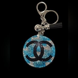 Rhinestone CC Bag Charm / Keychain